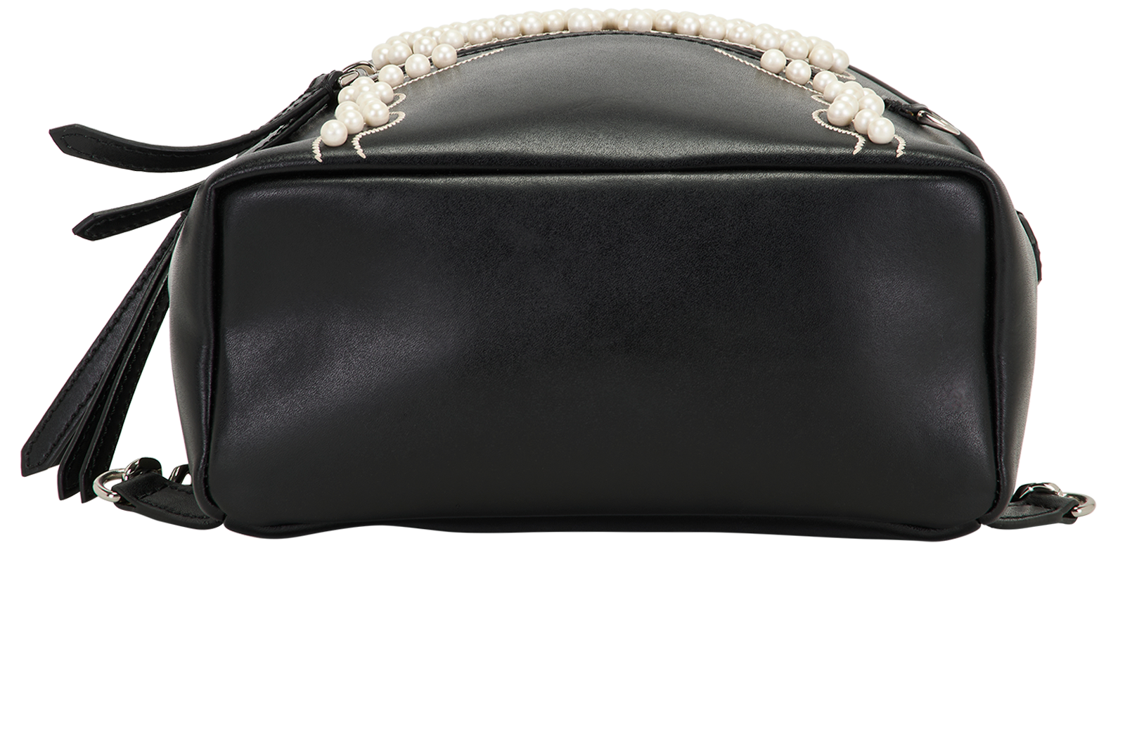 Romantic Bow Mini Backpack, &pound;550, Handbags, Black, Leather, Top view